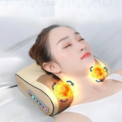 Gối massage vai gáy cột sống màu da - (Thùng 10)