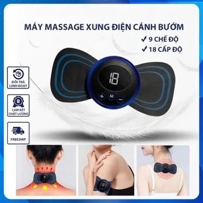 Máy massa cánh bướm mini kèm dây sạc