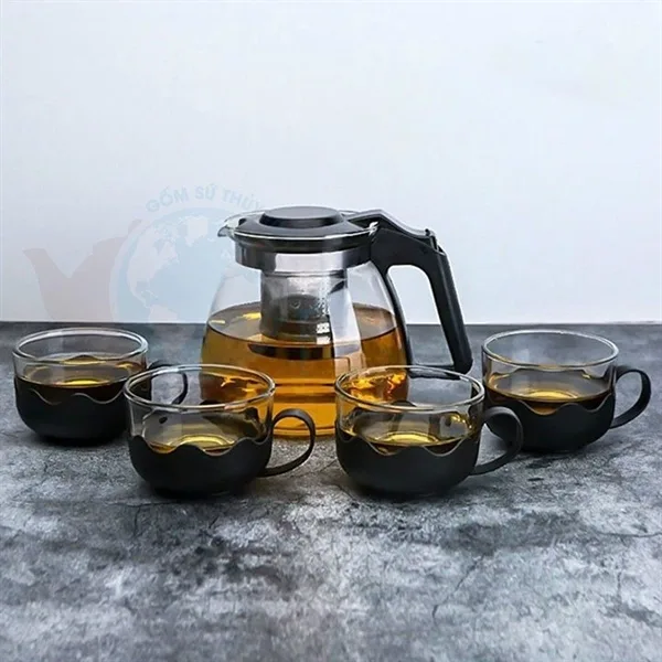 BÌNH LỌC TRÀ KÈM 4 LY THỦY TINH
