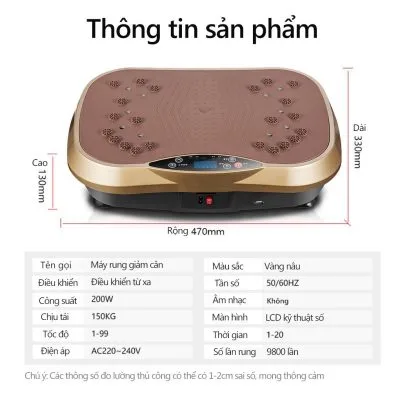 MÁY RUNG GIẢM CÂN THỂ THAO THÔNG MINH 470