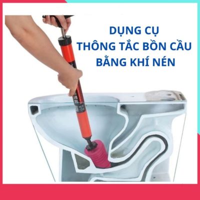 Dụng Cụ Thông Tắc Bằng Khí Nén (Thùng 60c)