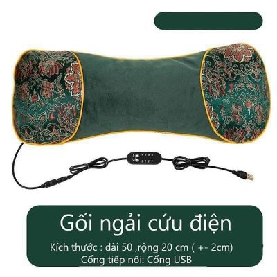 Gối Massage Ngải Cứu Cổ Vay Gáy (Bao 30)