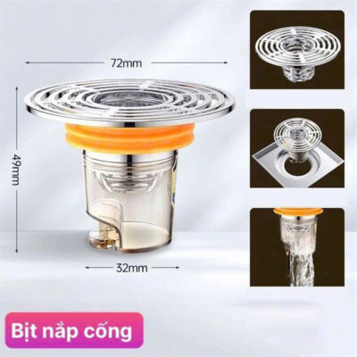 Đậy nắp cống ngăn mùi Yuju ( thùng 350)