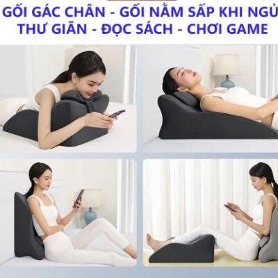 Gối Tựa Lưng Cổ, Gối Nằm Sấp Khi Ngủ, Gối Kê Gác Chân MIANDAO Thư Giãn Đọc Sách Chơi Game